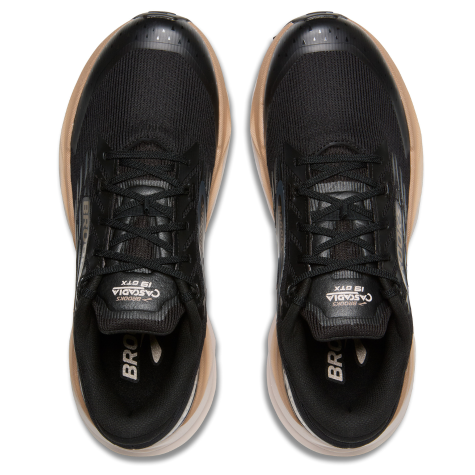 Brooks Men's Cascadia 19 GTX Trail Running Shoes in Black/Ebony/Chateau Gray AW25