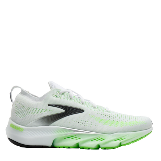 Brooks Men's Glycerin Flex Running Shoes in White/Green Gecko/Phantom SS26