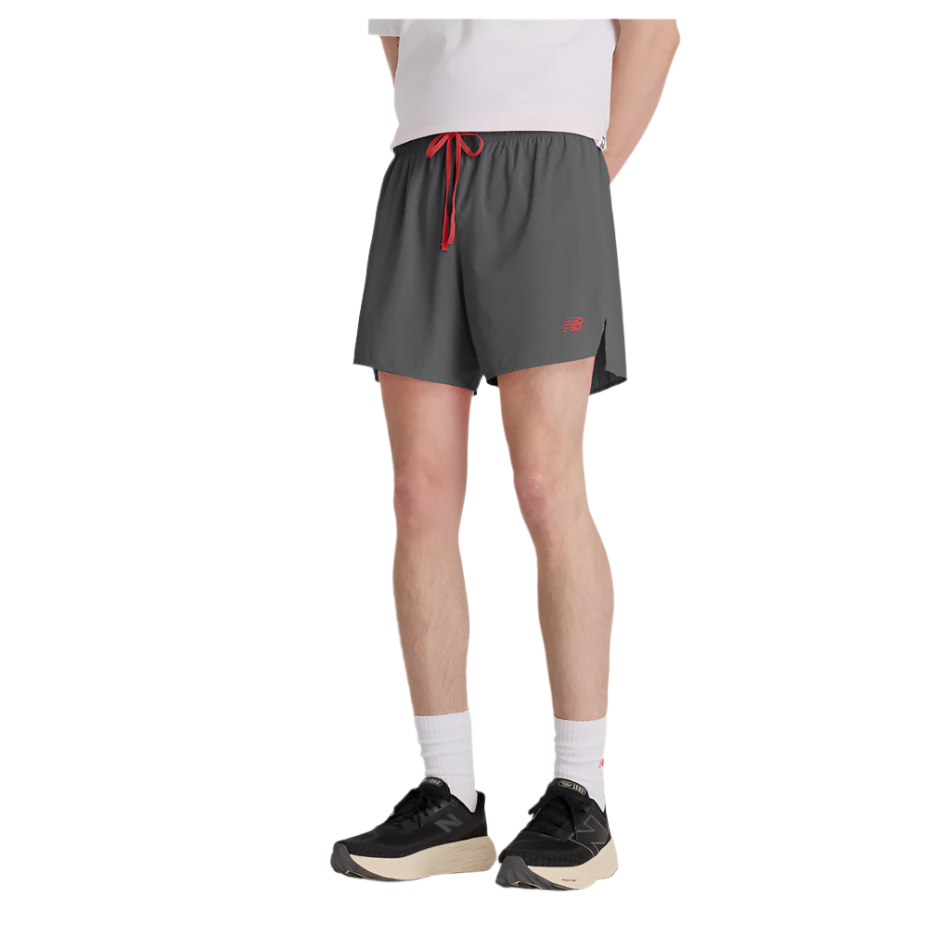 New Balance Men's RC Ultra Light Split Short 5" in Urgent Red AW25