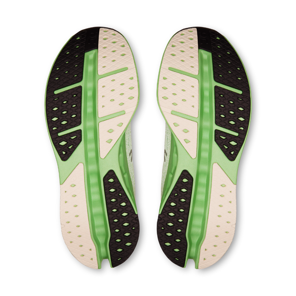 On Men's Cloudsurfer Max Running Shoes in Ivory/Honeydew AW25