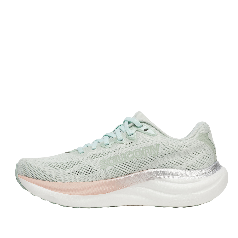 Saucony Women's Ride 19 Running Shoes in Mist/Cameo SS26