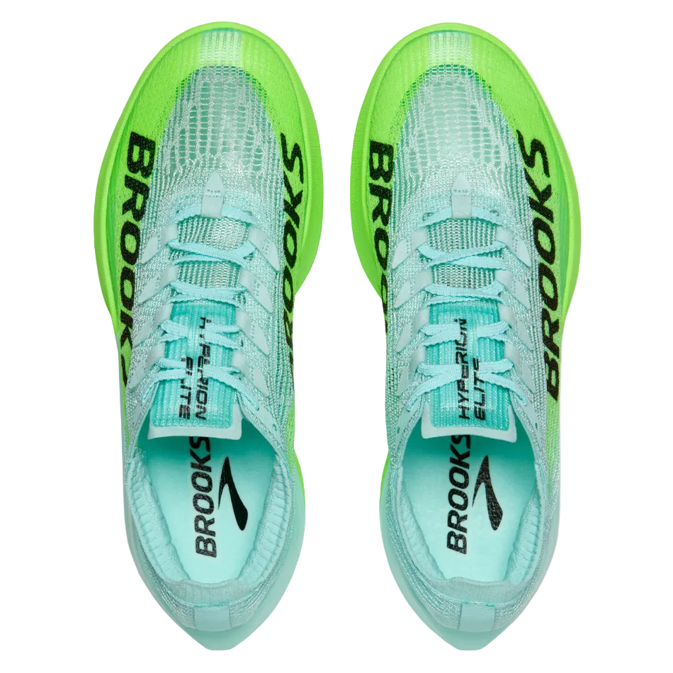 Brooks Unisex Hyperion Elite 5 Running Shoes in Limpet/Black/Green Gecko SS26