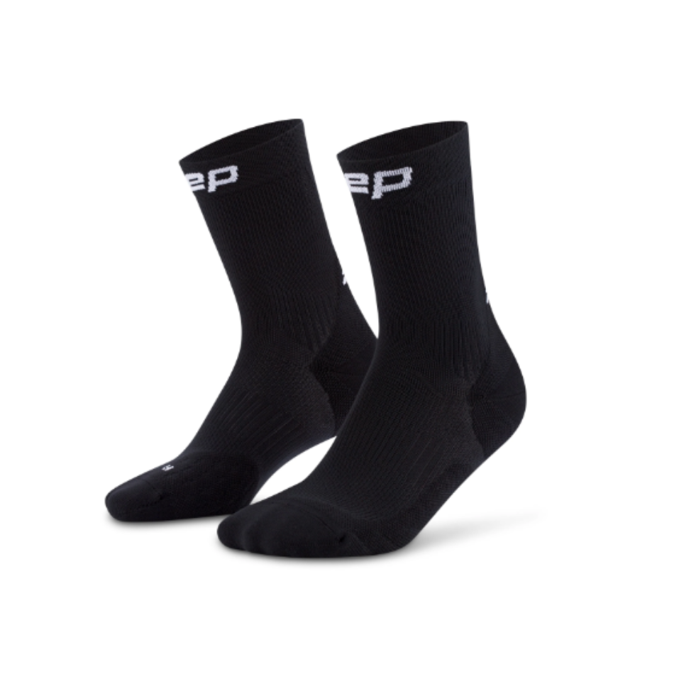 CEP Women's Core Run 5.0 Mid Cut Sock in Black