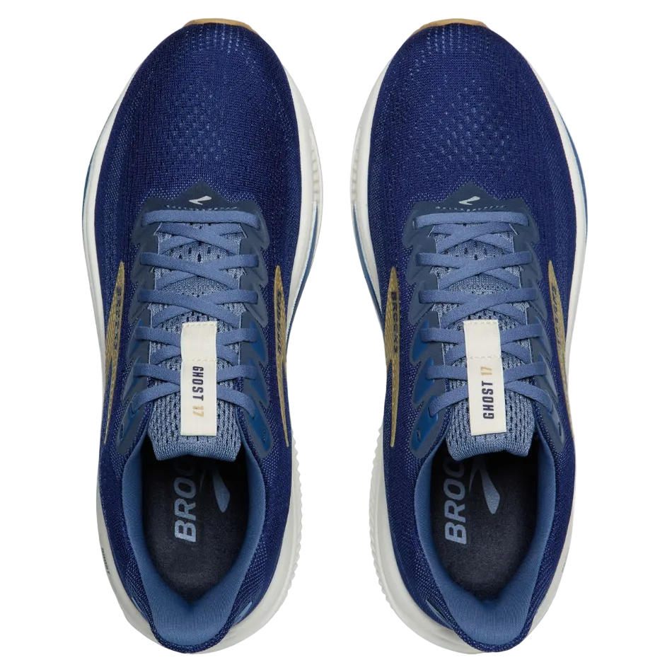 Brooks Men's Ghost 17 Running Shoes in Beacon Blue/Moonlight/Starfish SS26