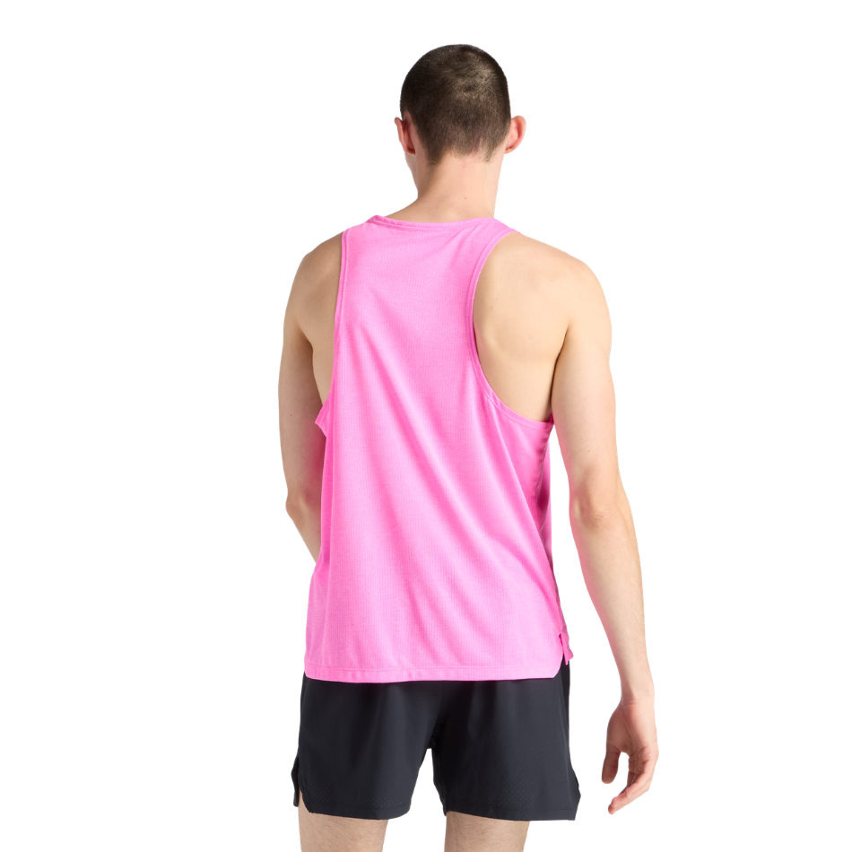 New Balance Men's London Edition Athletics Singlet in Pink Heat SS26