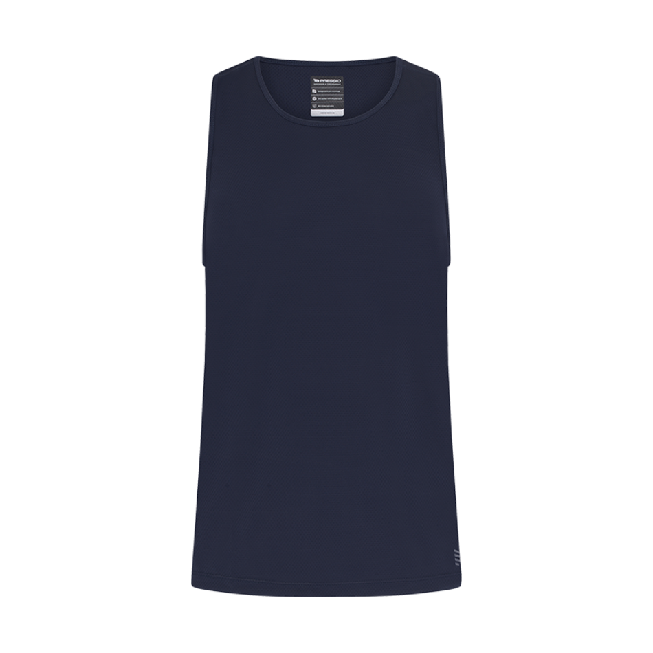 Pressio Men's Sustain Singlet in Navy AW25