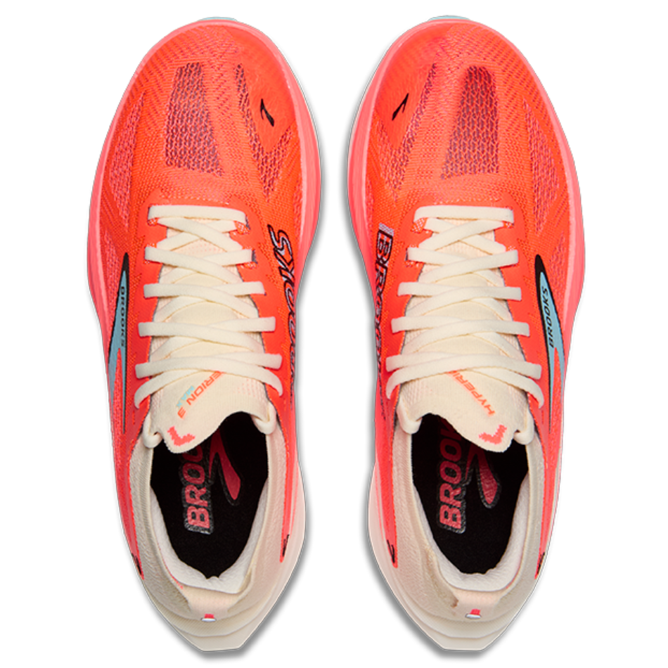 Brooks Women's Hyperion Max 3 Running Shoes in Coconut/Fiery Coral/Atomizer AW25