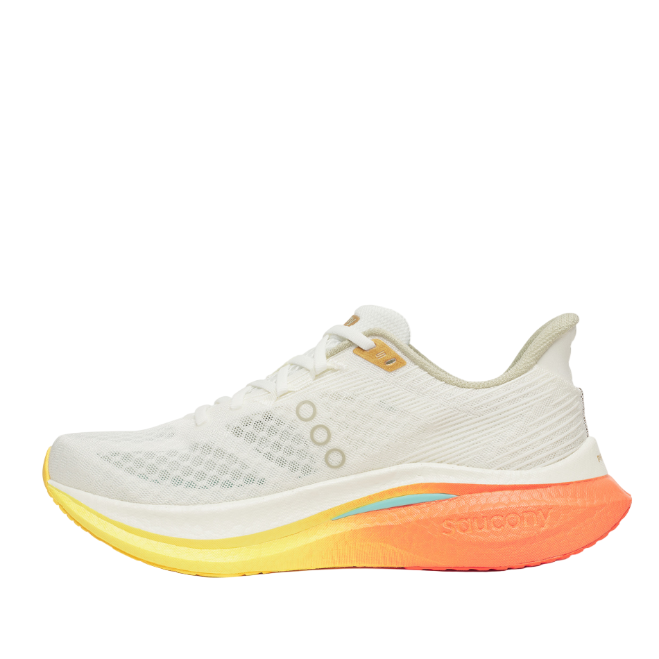 Saucony Men's Endorphin Speed 5 in Ivory/Fire SS26