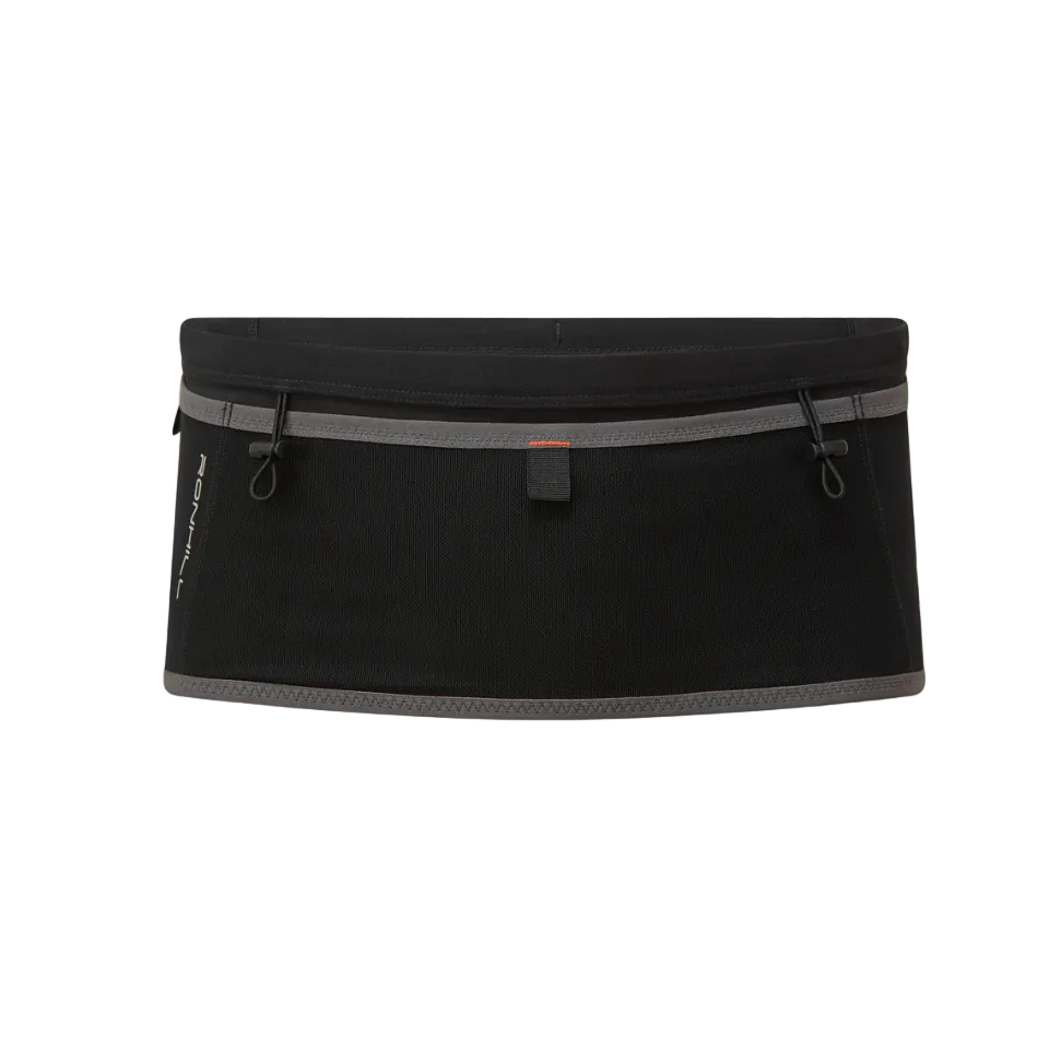 Ronhill Unisex Speed 360 Running Belt in Black/Ronhill Red SS26