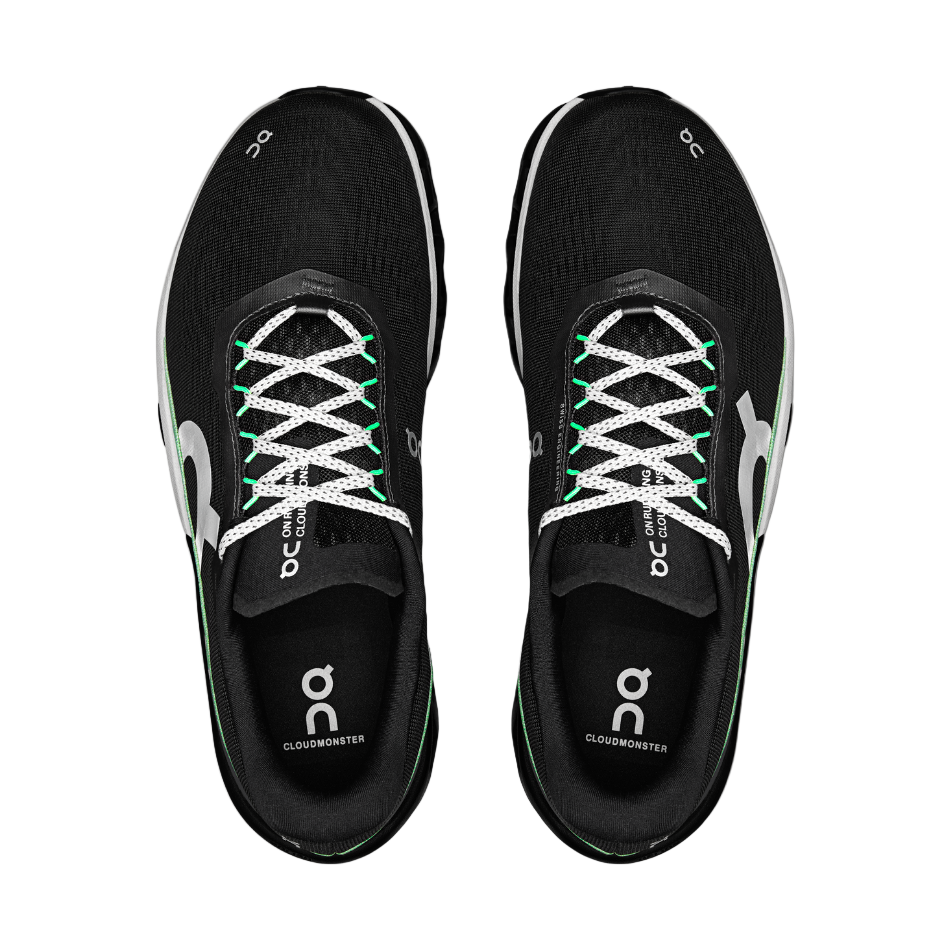 On Men's Cloudmonster 2 Running Shoes in Black/Glacier AW25