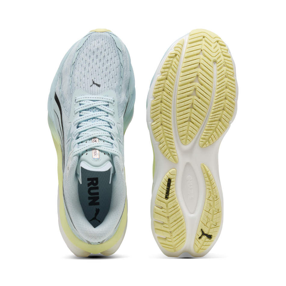 PUMA Women's Velocity NITRO 4 Running Shoes in Sea Glass/Gold Moon AW25