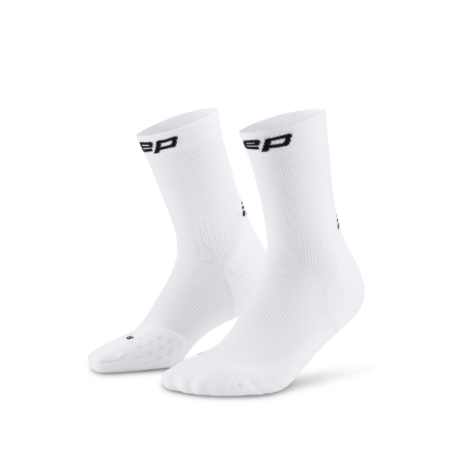 CEP Women's Core Run 5.0 Mid Cut Sock in White