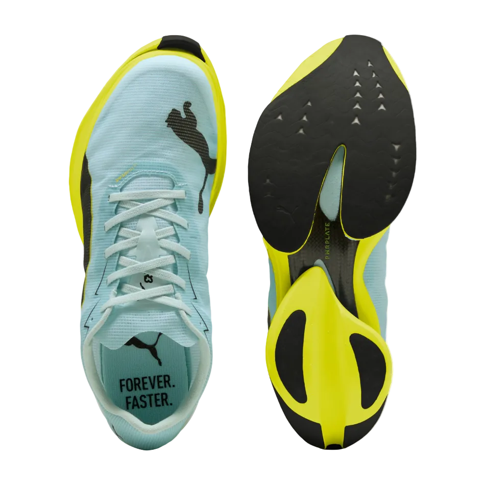 Puma Men's Fast-R NITRO Elite 3 Running Shoes in Fresh Water/Lemon Crush SS26
