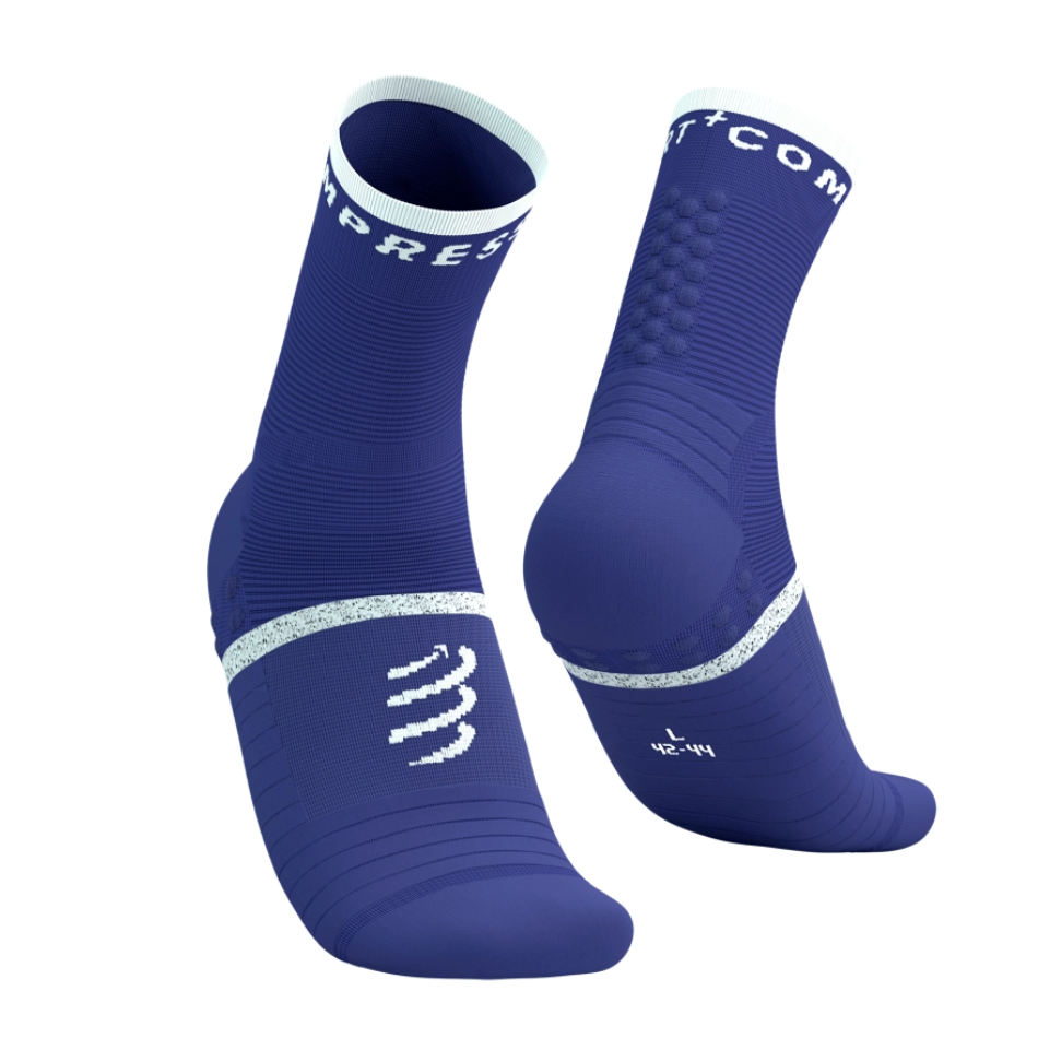 Compressport Unisex Pro Marathon Running Socks V2.0 in Orient Blue/Star White SS26