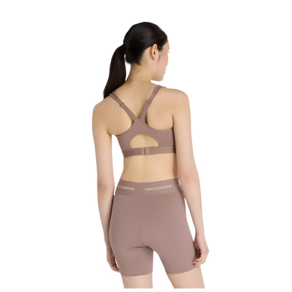 New Balance Women's Essential Run Bra in Earth Shadow AW25