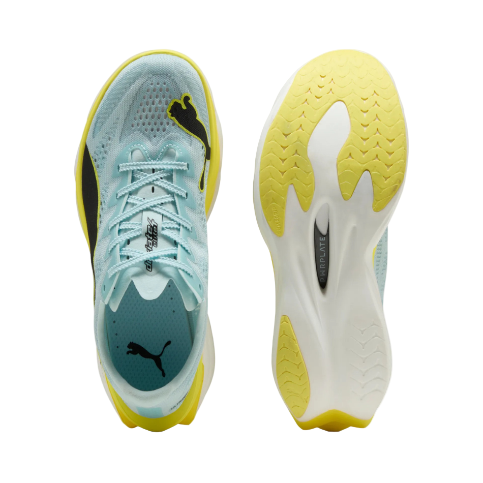 PUMA Women's Deviate NITRO Elite 4 Running Shoes in Fresh Water/Lemon Crush SS26