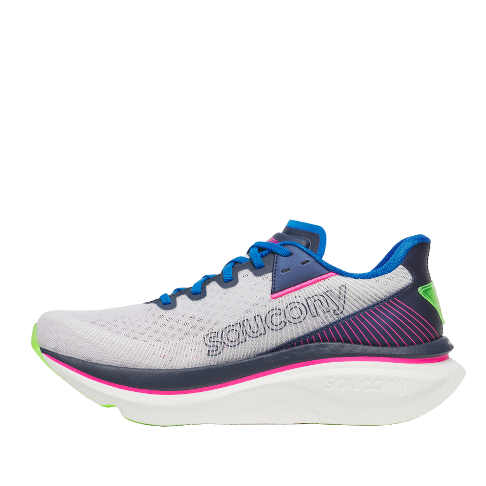 Saucony Men's Endorphin Azura Running Shoes in White/Navy SS26