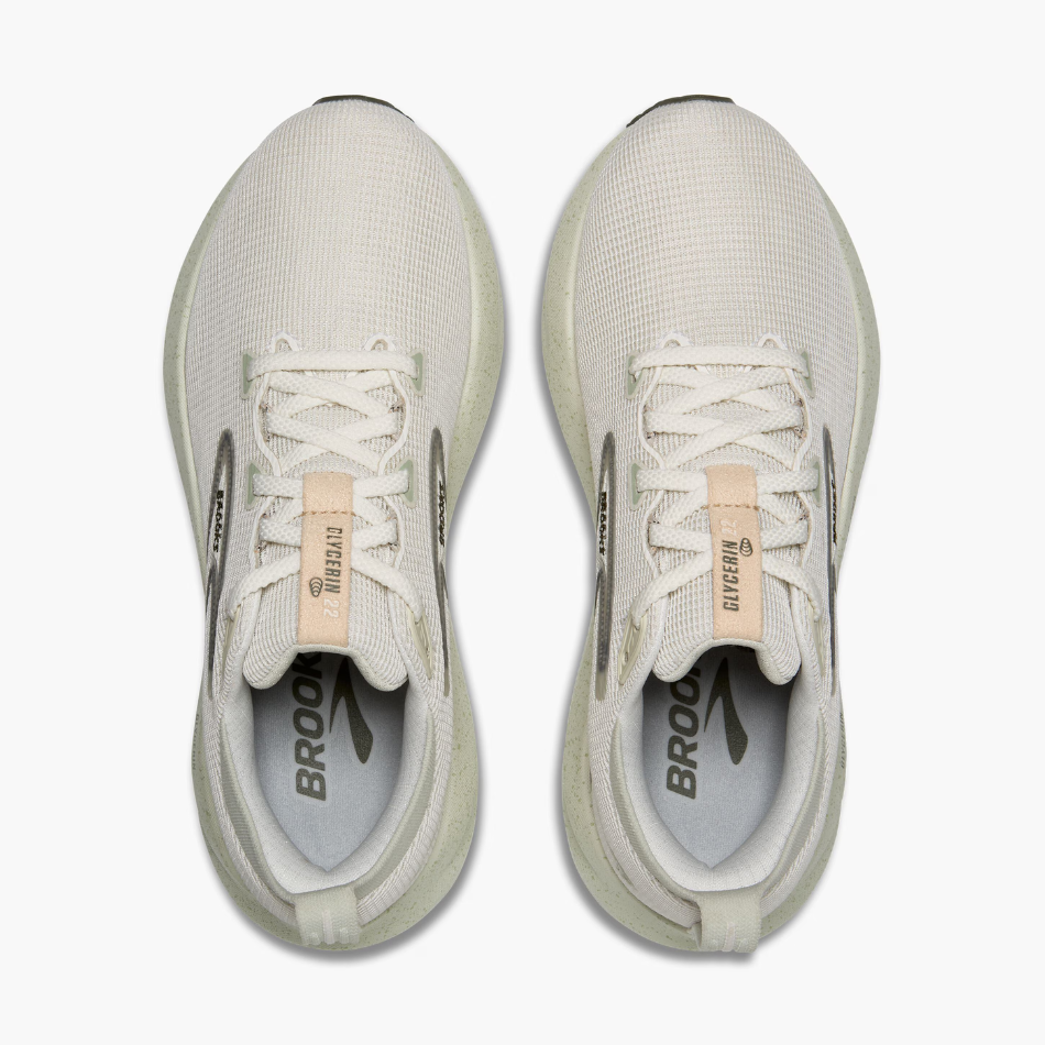 Brooks Women's Glycerin 22 Running Shoes in Celadon/Whisper/Beetle AW25