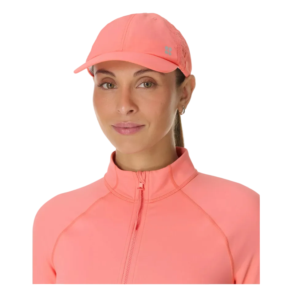 Sweaty Betty Swiftie Pace Cap in Melon Pink SS26