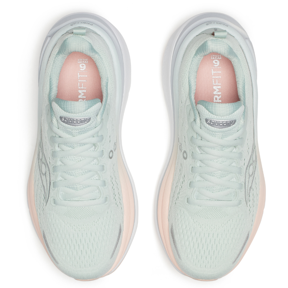 Saucony Women's Hurricane 25 Running Shoes in Mist/Cameo SS26