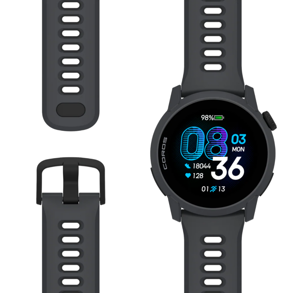 Coros Pace 4 GPS Sport Watch in Black/Silicone SS26