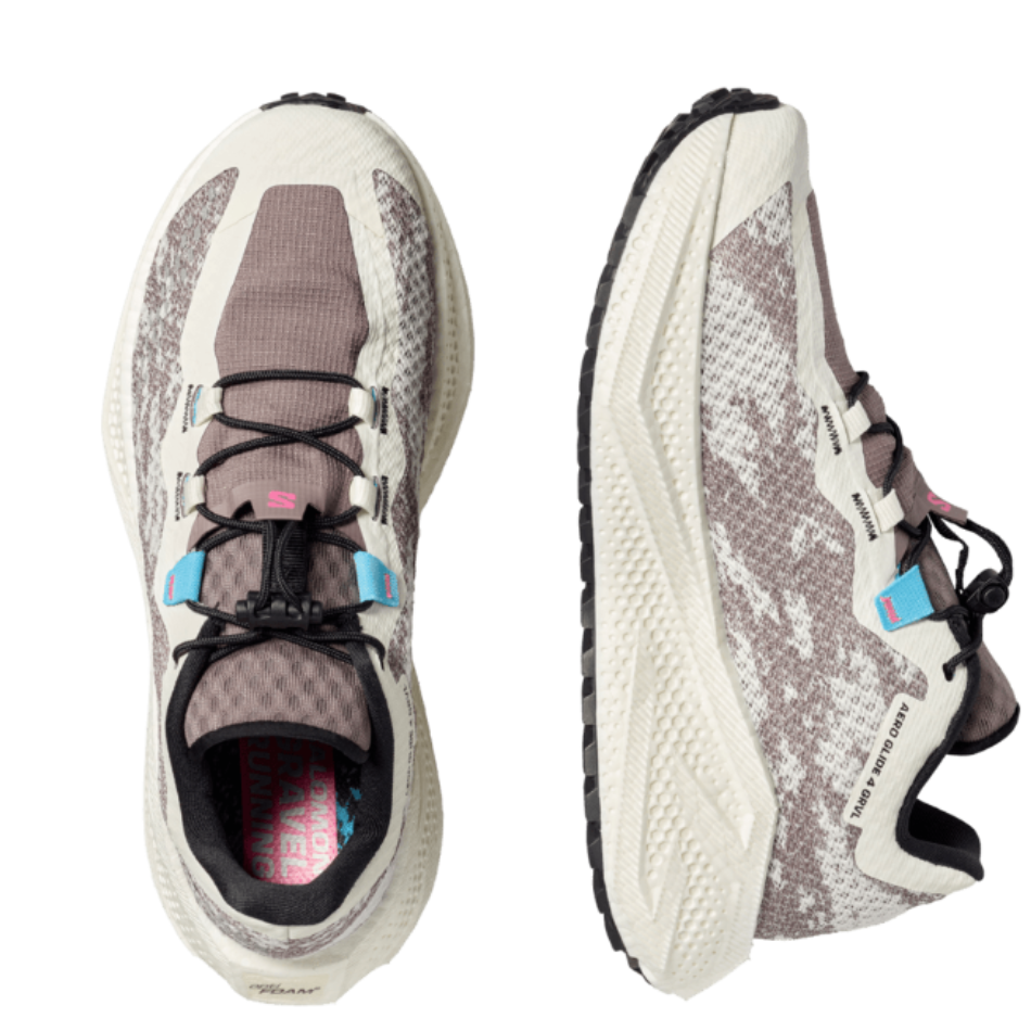 Salomon Women's Aero Glide 4 GRVL Running Shoes in Vanilla Ice/Black SS26