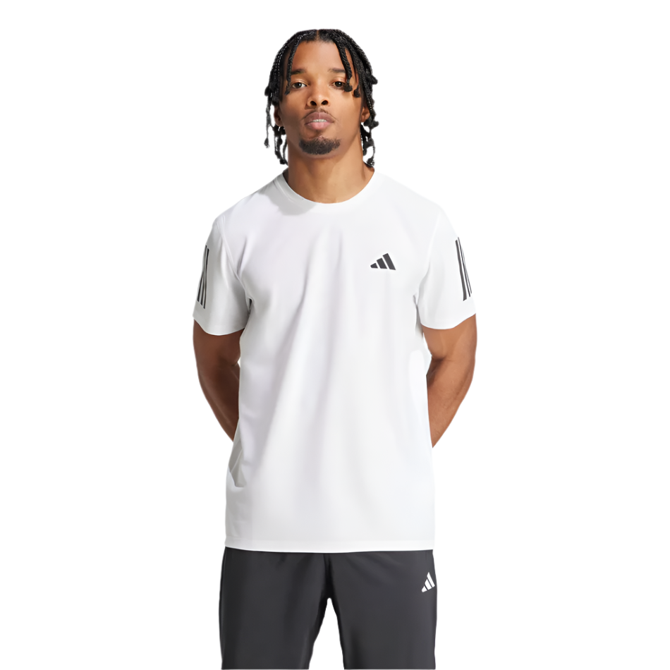 adidas Men's Own The Run T-Shirt in White AW25