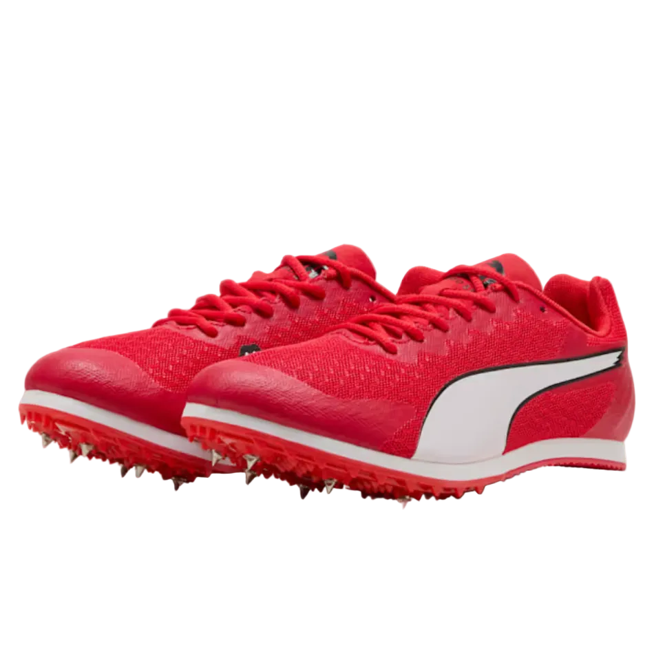 PUMA Junior evoSPEED Star 9 Running Spikes in For All Time Red/PUMA White/PUMA Black SS26