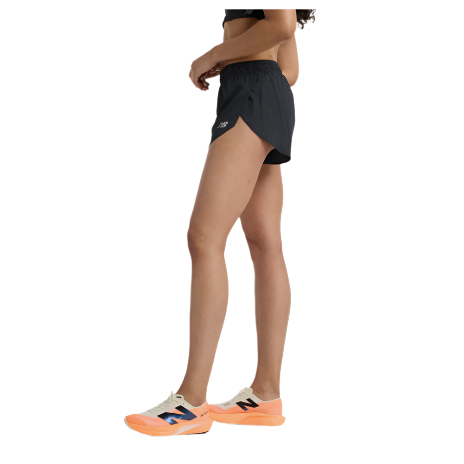 New Balance Women's RC Ultra Light Split Short 3" in Black SS25