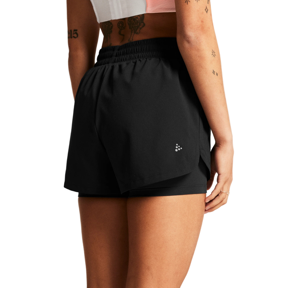 Craft Women's ADV Essence 2-in-1 Shorts in Black SS26