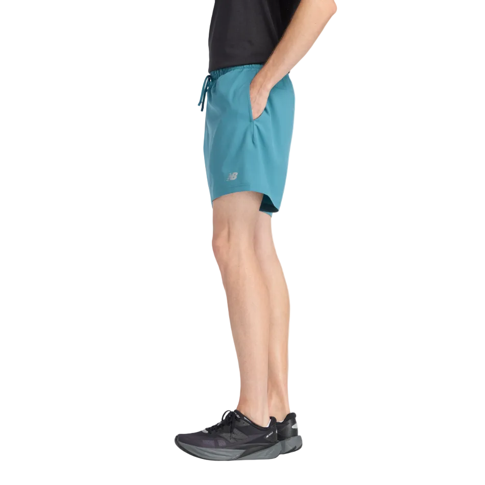 New Balance Men's Sport Essentials Short 5" in Big Teal/Slate Grey SS26