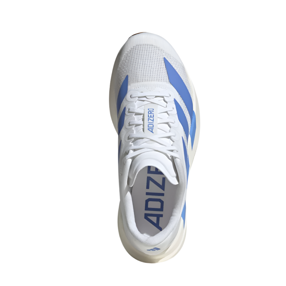 adidas Women's Adizero Evo SL Running Shoes in FTWR White/Blue Fusion/Off White AW25