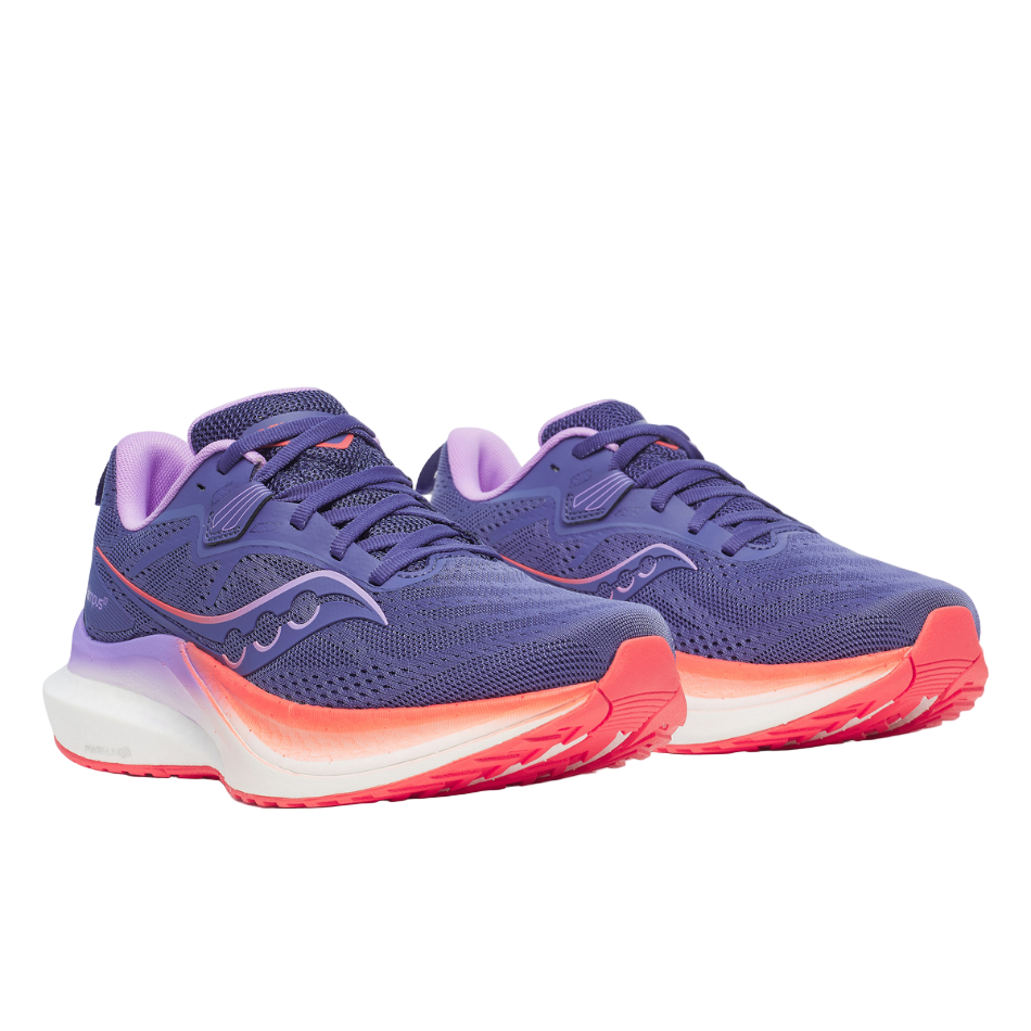 Saucony Women's Tempus 2 Running Shoes in Marine/Crocus
