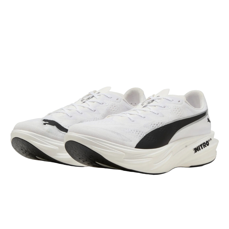 Puma Men's Deviate NITRO Elite 4 Running Shoes in PUMA White/PUMA Black SS26