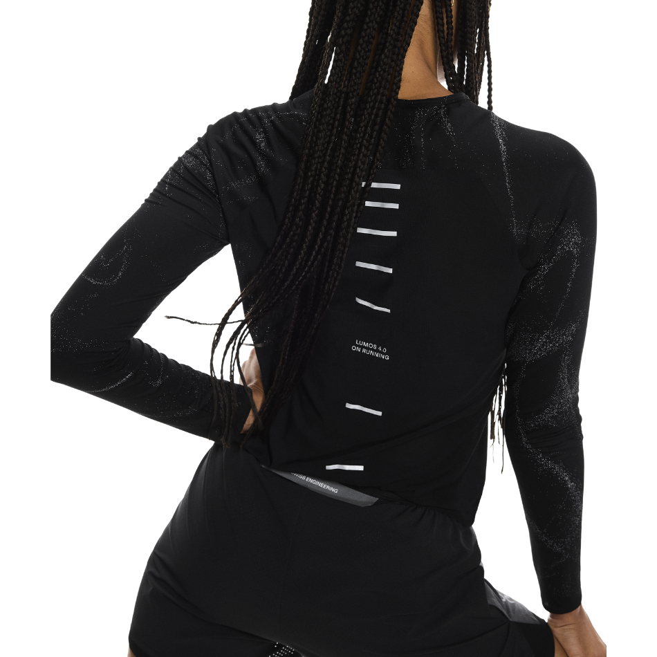 On Women's Performance Long-T Lumos in Black AW25
