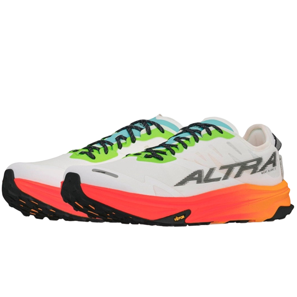 Altra Men's Mont Blanc Carbon Trail Running Shoes in White/Orange AW25