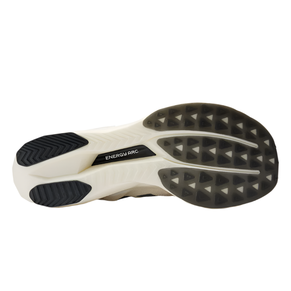 New Balance Women's Fuelcell Supercomp Elite V5 Running Shoes in Linen/White/Gold Metallic AW25