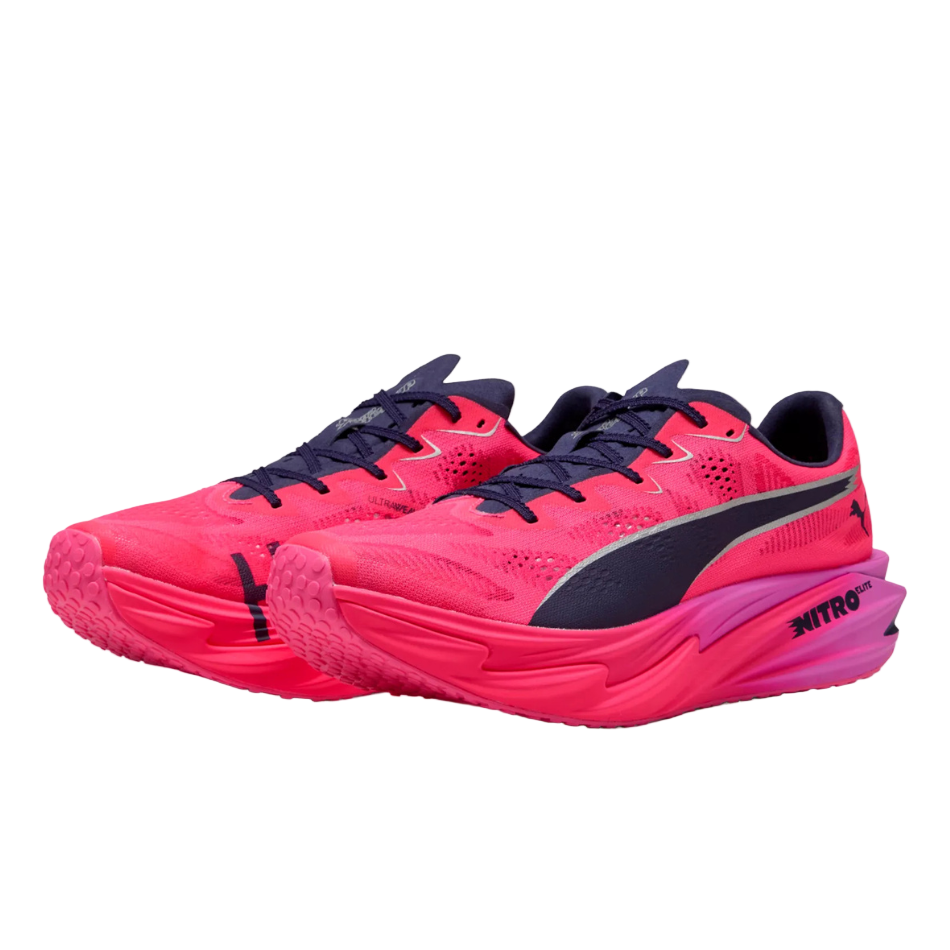 PUMA Women's Deviate NITRO Elite 4 HYROX Running Shoes in Pure Pink-Electric/Orchid-Deep Plum SS26