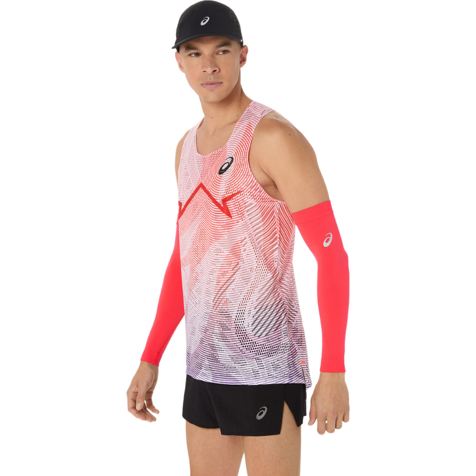 ASICS Men's Metaspeed Running Singlet in Flash Red AW25