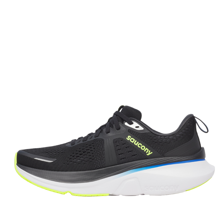 Saucony Men's Guide 18 Running Shoes in Black/Lapis AW25