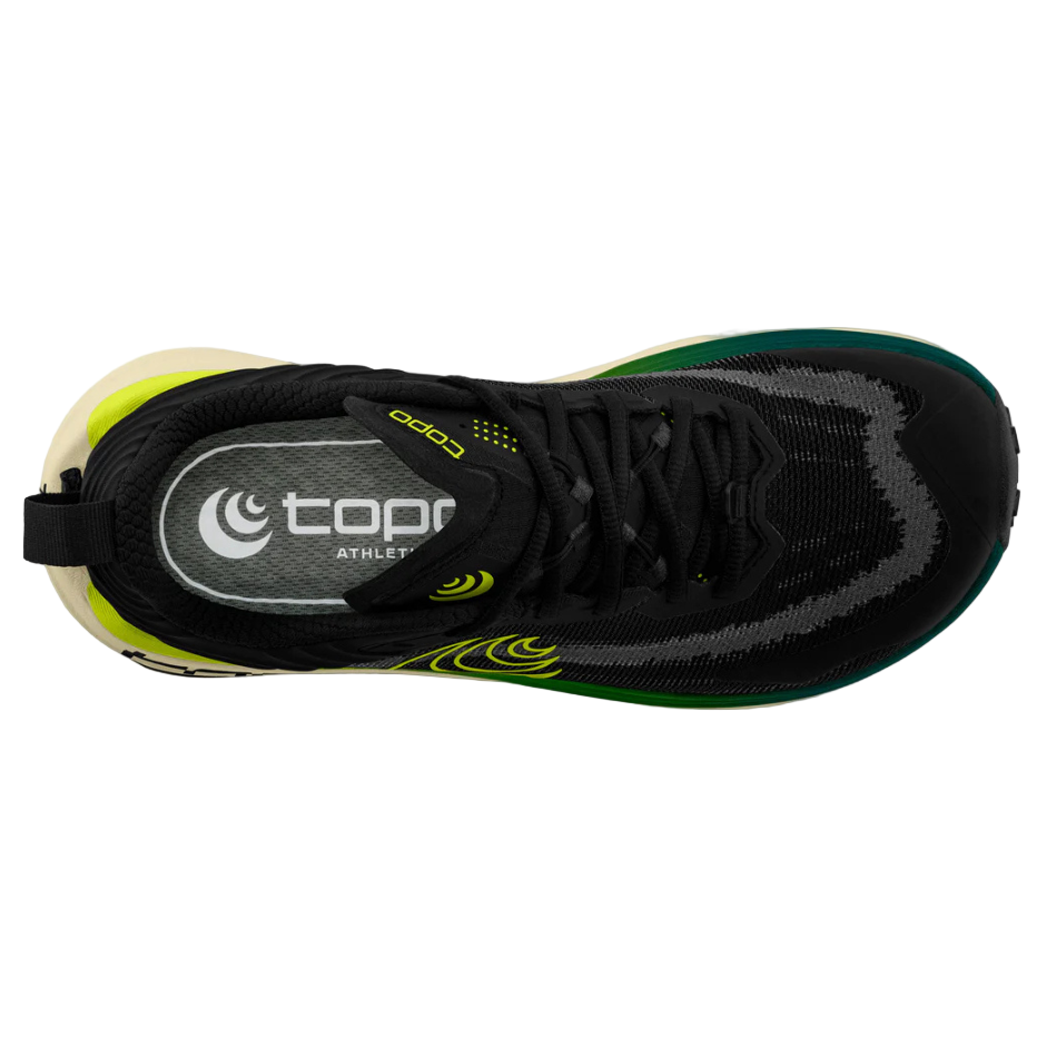 Topo Men's Vista Running Shoes in Black/Lime AW25