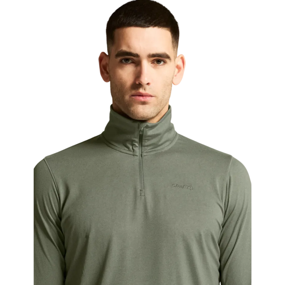 Craft Men's Flow HZ Long Sleeved in Leaf/Melange SS26