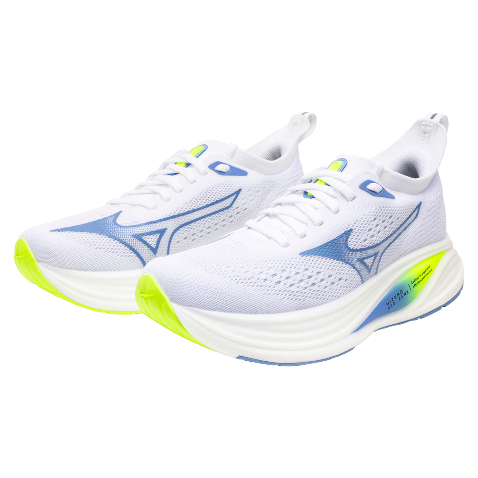 Mizuno Women's Neo Zen 2 Running Shoes in White/Utramarine/Lightening Yellow SS26