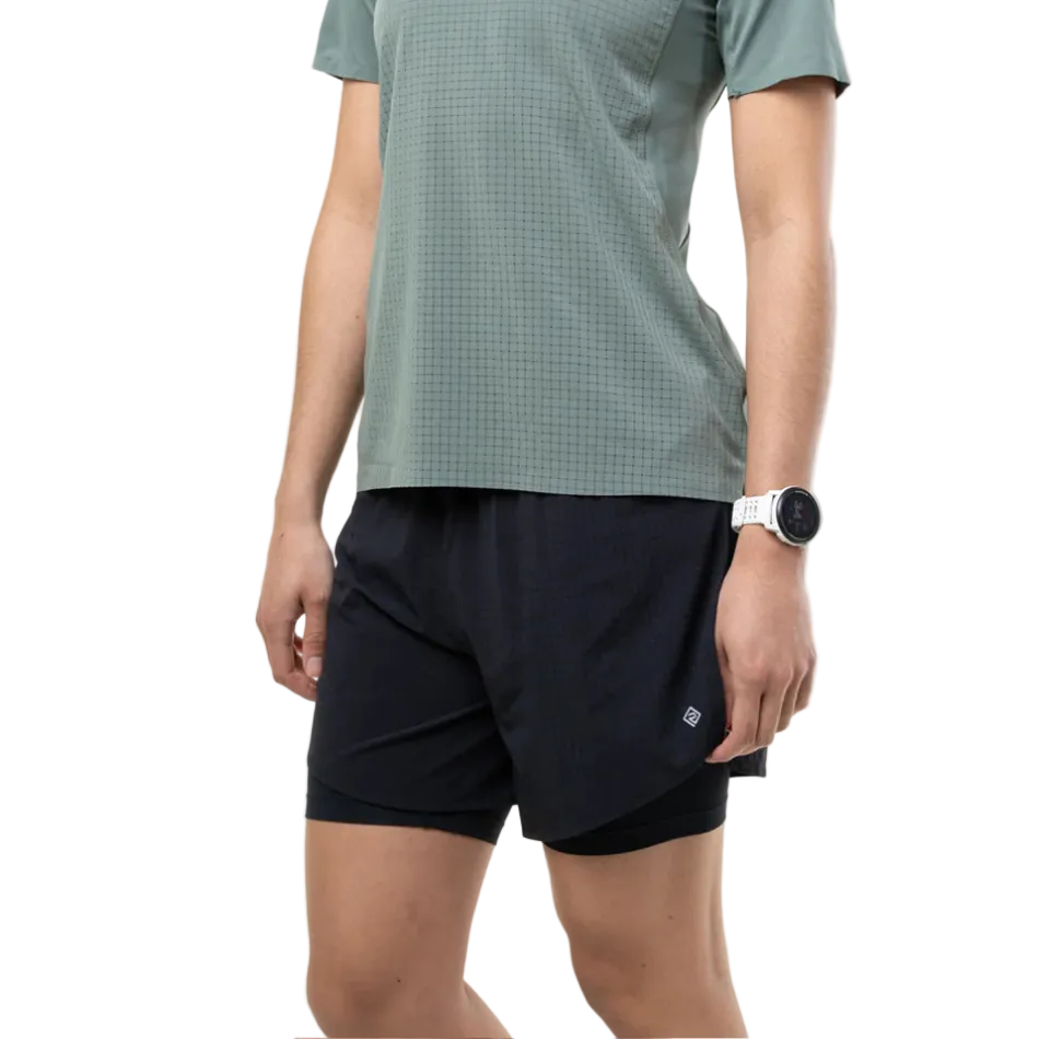 Ronhill Women's Tech All-Terrain 5" Twin Short in All Black SS26