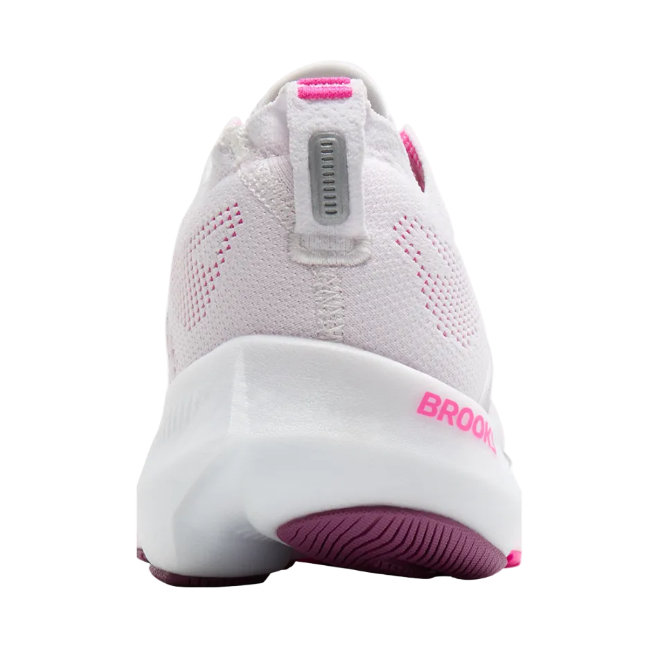 Brooks Women's Glycerin Flex Running Shoes in White/Cyber Pink/Argyle SS26