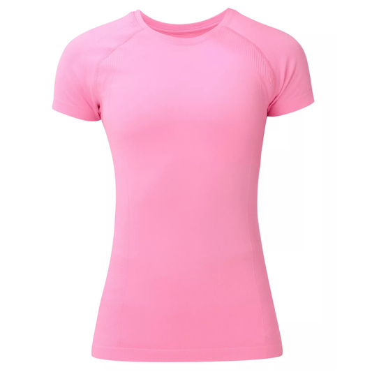 Sweaty Betty Athlete Seamless Workout T-Shirt in Guava Pink SS26