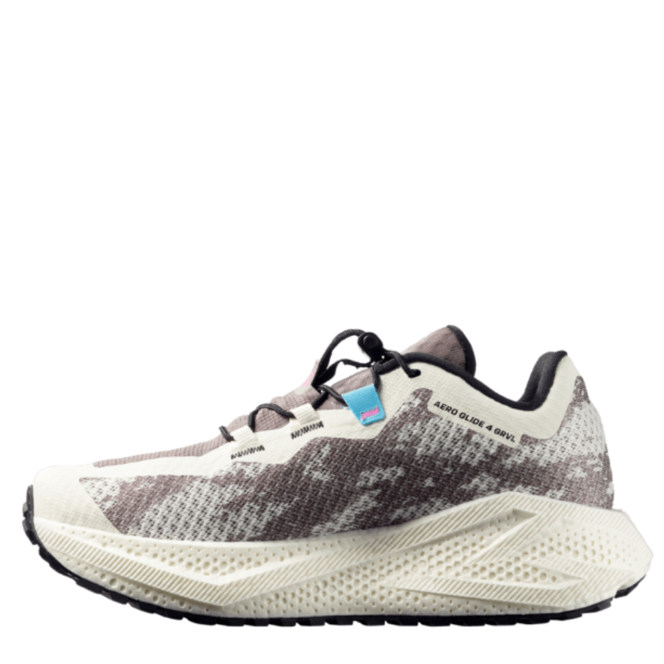 Salomon Men's Aero Glide 4 GRVL Running Shoes in Vanilla Ice/Black/Iron SS26