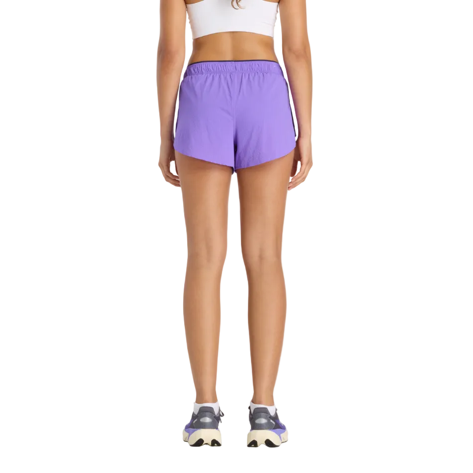 New Balance Women's RC Ultra Light Printed Short 3" in Electric Purple SS26