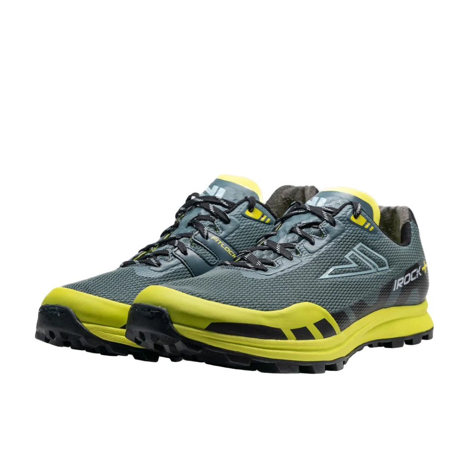 VJ Unisex IROCK + Trail Running Shoes in Grey/Yellow AW25