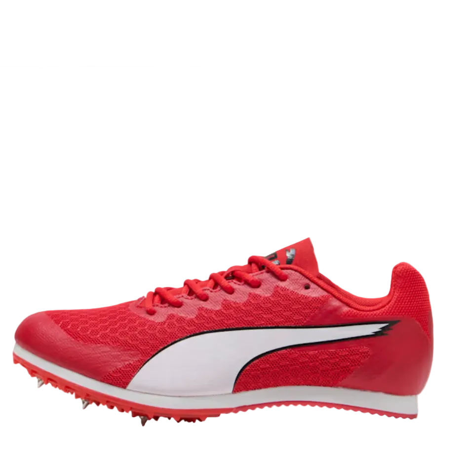 PUMA Junior evoSPEED Star 9 Running Spikes in For All Time Red/PUMA White/PUMA Black SS26